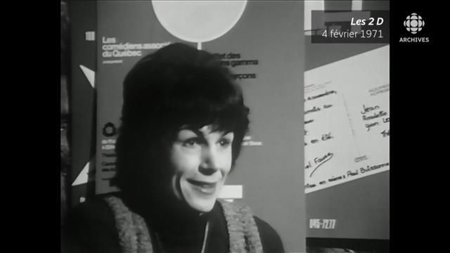 Une femme de théâtre en 1971
