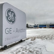 Extérieur de l'usine GE Aviation, à Bromont.