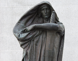 The Statue Ivstitia (Justice) (medium close-shot)