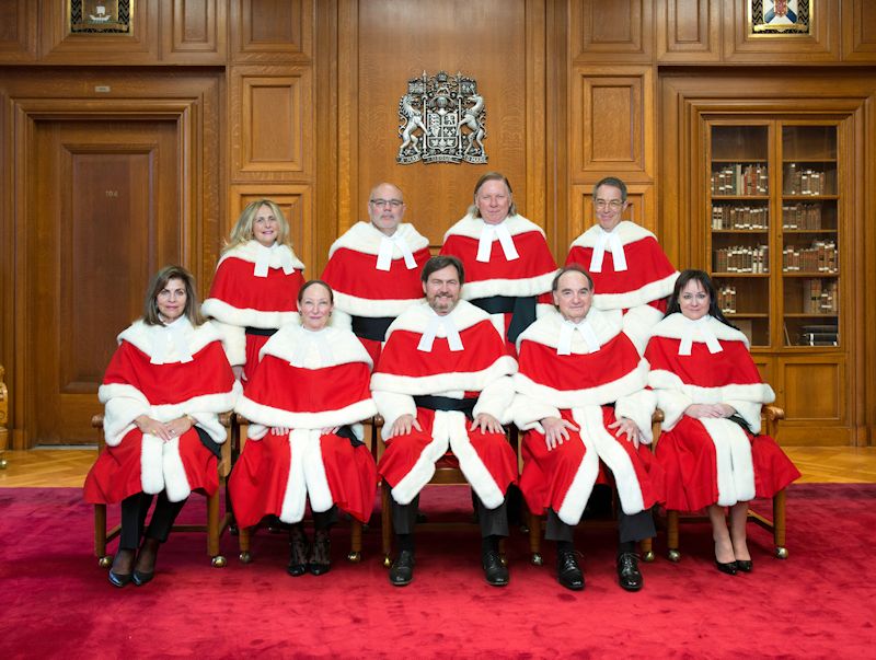 Current Judges of the SCC in their ceremonial red robe