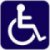 Enseigne d'accès en fauteuil roulant