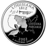 Louisiana quarter, reverse side, 2002.jpg