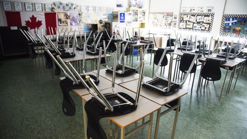 Classroom Ontario schools closed