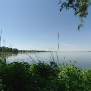 Vue des rives du lac Simcoe.
