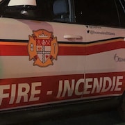 Une voiture du Service des incendies de la Ville d’Ottawa.