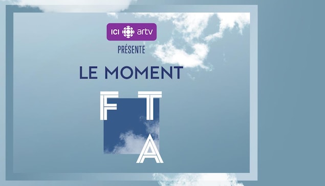 Publicité : ICI ARTV présente Le moment Festival Transamérique. Visuel de ciel avec le logo du festival.