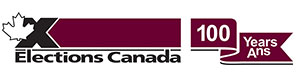 Elections Canada logo 100 years anniversary