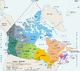 מפת פרובינציות וטריטוריות קנדה