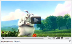 Screenshot of TimedMediaHandler extension with Big Buck Bunny as background video.png