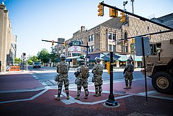 Michigan National Guard on the streets of Kalamazoo on June 2, 2020.jpg