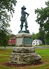 Major John Mason by James C. G. Hamilton, dedicated 1889 - Palisado Green - Windsor, Connecticut - DSC04394.jpg