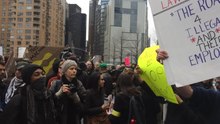 File:Anti-Trump protest in NYC, beginning of day, March 19, 2016, part 3 of 3.webm