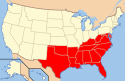 Map of USA South.svg