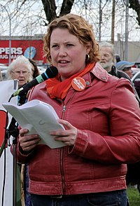Rachel Blaney at a public protest (cropped).JPG