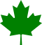 Maple leaf -- Green.svg