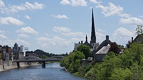 Grand River scene in Cambridge