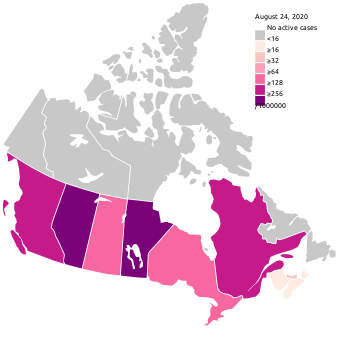 COVID-19 Outbreak Active Cases in Canada (Pop Density).svg