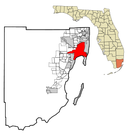 Miami city limits in and around Miami-Dade County and Florida