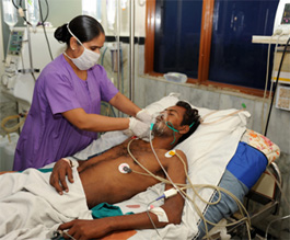 Intensive care, India - Copyright: Getty Images