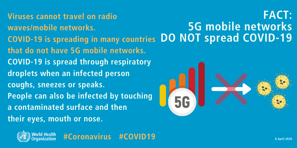 FACT: 5G mobile networks DO NOT spread COVID-19