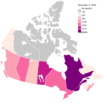 COVID-19 Outbreak Deaths in Canada (Pop Density).svg