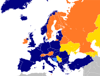 Major NATO affiliations in Europe.svg