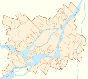 voir sur la carte de la région métropolitaine de Montréal