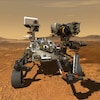 Le robot à la surface de Mars.