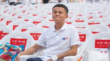 Alibaba founder Jack Ma attends Alibaba 20th Anniversary Party at Hangzhou Olympic Center Stadium