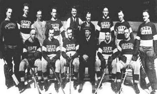 A collection of photographic head-shots of the Toronto St. Patricks team for the 1921–22 season
