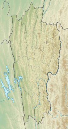 India Mizoram relief map.svg