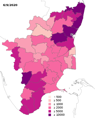 India Tamil Nadu COVID-19 density map.svg