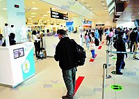 Social distancing at the Kotoka International Airport.jpg
