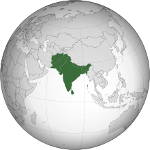 South Asia (excluding internal borders) (orthographic projection).svg