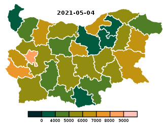 Prevalence of COVID-19 in Bulgaria by region.svg