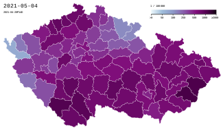 COVID-19 Czech Republic - Cases per capita (last 14 days).svg