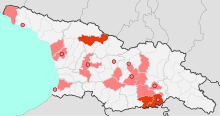 COVID-19 Outbreak Cases in Georgia per regional unit (municipality).svg