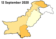 COVID-19 Pandemic Cases in Pakistan by administrative unit (per million).png