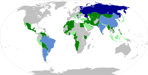 In dark green are the countries that approved Sputnik V vaccine against COVID-19 (w/disputed Crimea). In light green are the countries that have shown interest in obtaining the vaccine.