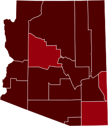 COVID-19 Prevalence in Arizona by county.svg