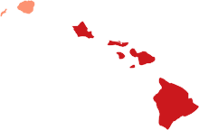 COVID-19 Prevalence in Hawaii by county.svg