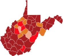 COVID-19 In West Virginia County Map.svg
