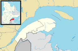 Kamouraska is located in Eastern Quebec