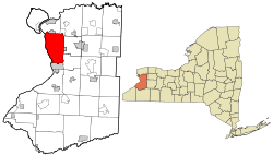 Location within Erie County
