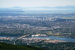 Aerial view of Burnaby (2015)