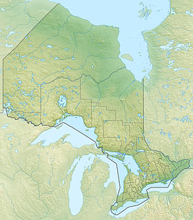 Voir sur la carte topographique d'Ontario