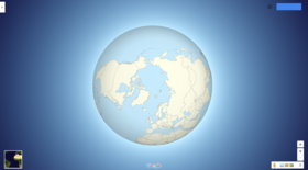Vue de la Terre dans Google Maps (2018).