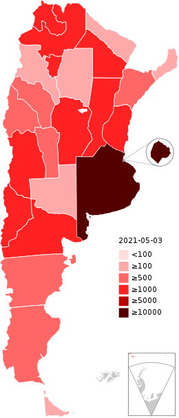 Argentina deaths of COVID-19 by province.svg