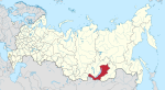 Map showing Buryatia in Russia