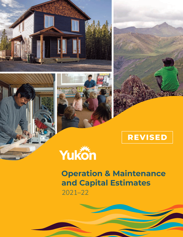 Cover image of the Government of Yukon's 2021–22 Budget (revised)